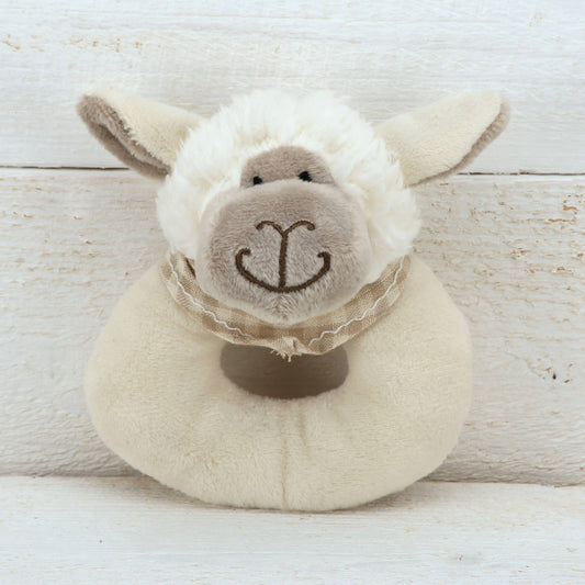 Sheep Baby Rattle, Great Easter Gift for babies