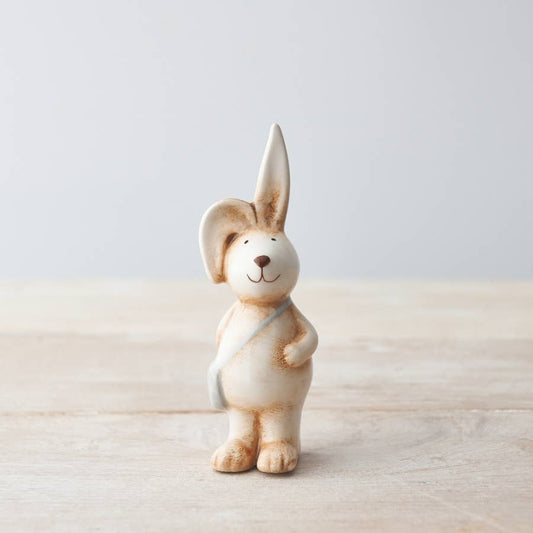 Small Rabbit Ornament with Bag, 12.5cm