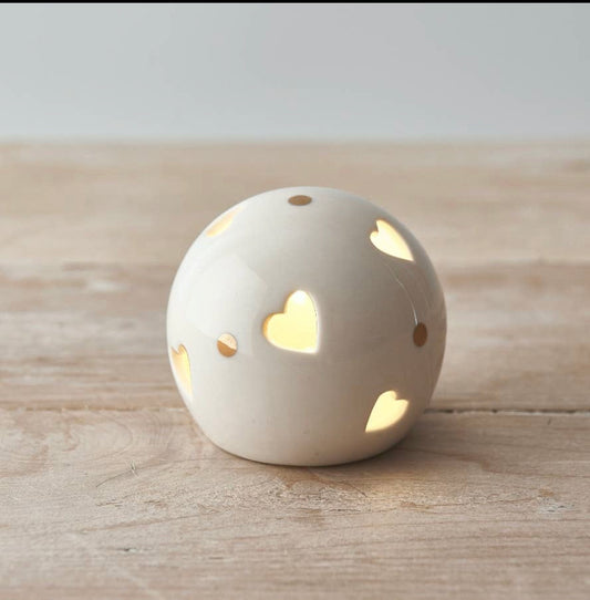 9cm Ceramic LED Heart Light